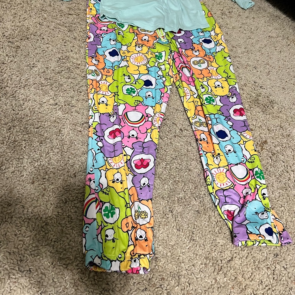 Care bear PJs! Light weight, Never Worn. Size small set